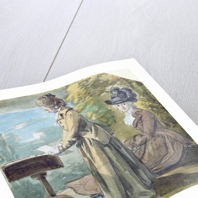 Lady Francis Scott and Lady Elliot, c.1770 by Paul Sandby