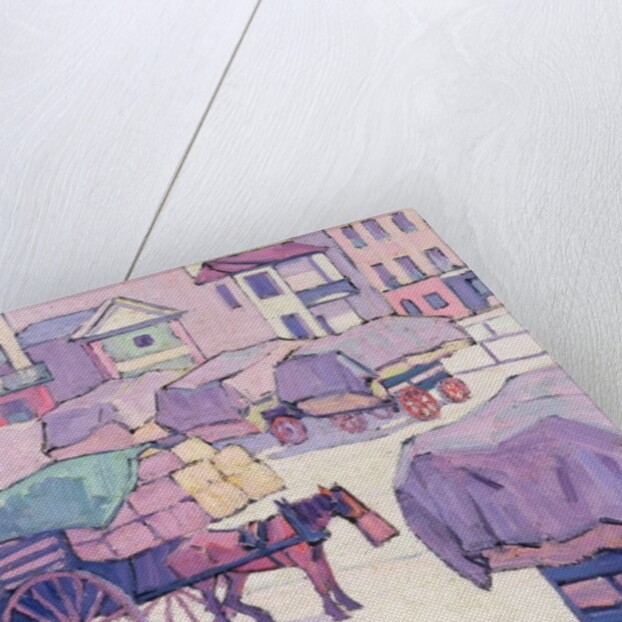 Hay Carts, Cumberland Market by Robert Polhill Bevan