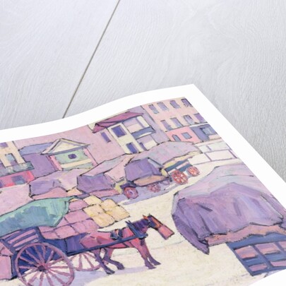 Hay Carts, Cumberland Market by Robert Polhill Bevan