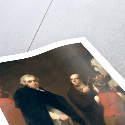 John Flaxman modelling his bust of William Hayley, c.1791-92 by George Romney