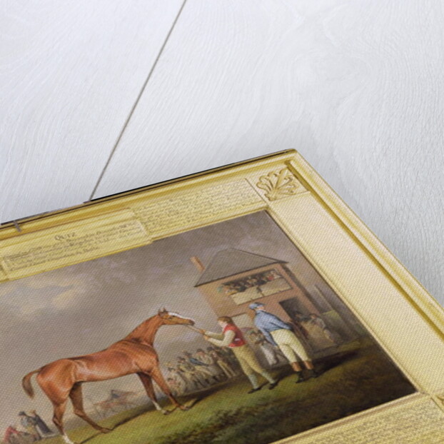 Portrait of 'Quiz', the property of Lord Rous, after his last race at Newmarket by Henry Bernard Chalon