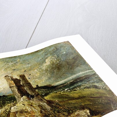 Sketch of Hadleigh Castle by John Constable
