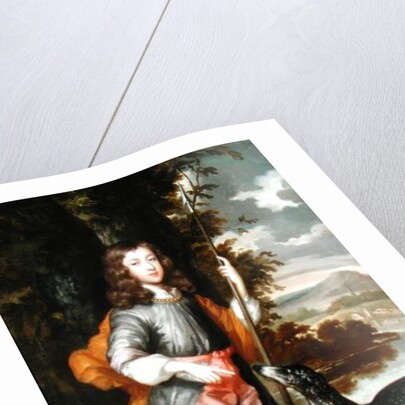 A Boy with a Spear and a Hound, c.1685 by William Wissing or Wissmig