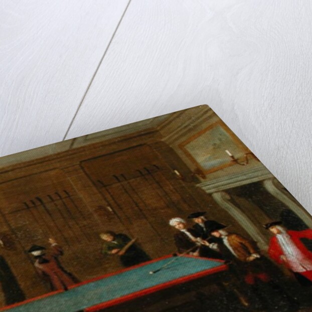 The Billiard Room ca 1725 by School English