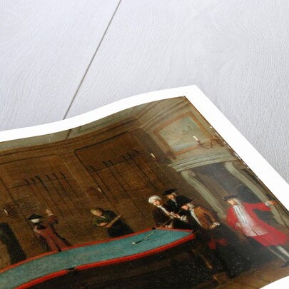 The Billiard Room ca 1725 by School English