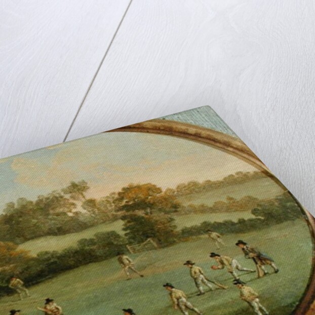 A Game of Cricket after a painting by Francis Hayman by English School