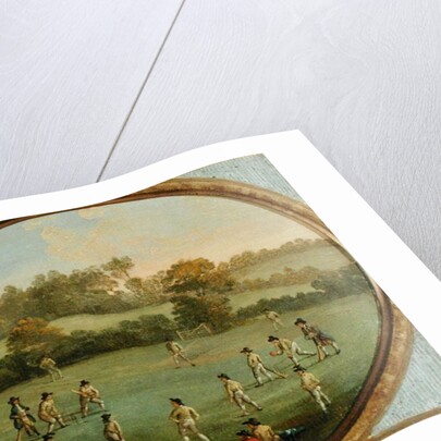 A Game of Cricket after a painting by Francis Hayman by English School
