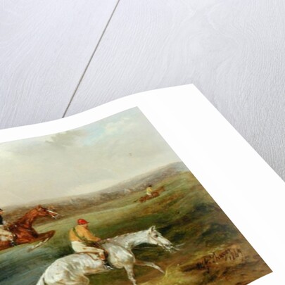 Steeplechasing: The Hurdle, 1869 by William Joseph Shayer