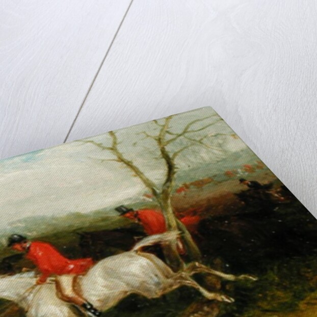 Foxhunting: Coming to a Fence by William Joseph Shayer