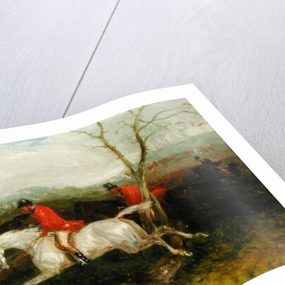 Foxhunting: Coming to a Fence by William Joseph Shayer