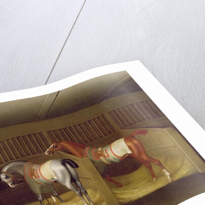 The Stables and Two Famous Running Horses belonging to His Grace, the Duke of Bolton, 1747 by James Seymour