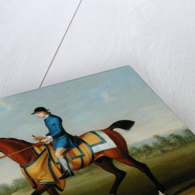 A Bay Racehorse with Jockey Up by James Seymour