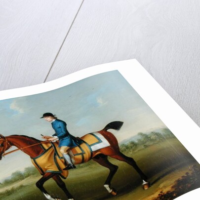 A Bay Racehorse with Jockey Up by James Seymour