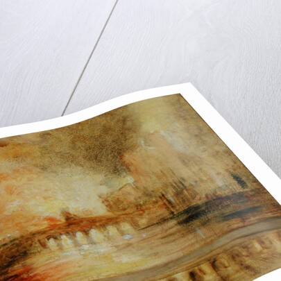 The Burning of the Houses of Parliament, previously attributed to J.M.W. Turner by English School