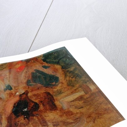 Man on a White Horse previously attributed to J.M.W. Turner and also attributed to Peter de Wint by English School