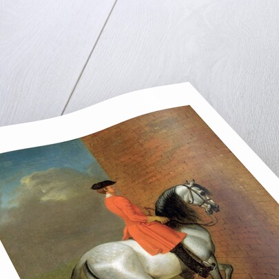 An Exercise in Haute Ecole: The Passage to the Left along a Wall, after John Venderbank formerly attributed to James Seymour by English School