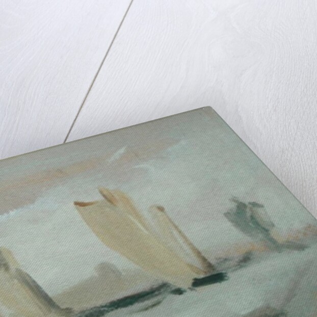 Yacht Racing on the Solent, previously attributed to J.M.W. Turner and also attributed to Peter de Wint, c.1827 by English School