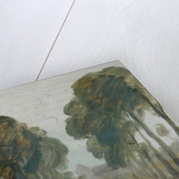 Avenue of Trees with Figures, previously attributed to J.M.W. Turner and also attributed to Peter de Wint, 1805-10 by English School