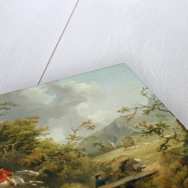 Foxhunting in Hilly Country by George Morland