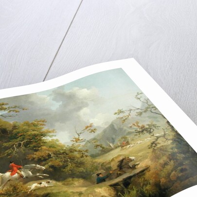 Foxhunting in Hilly Country by George Morland