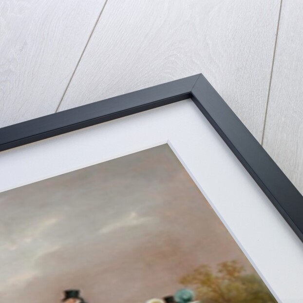 A Gentleman driving Tandem to a Jaunting Car by Edwin W. Cooper