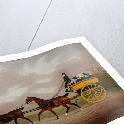 A Gentleman driving Tandem to a Jaunting Car by Edwin W. Cooper