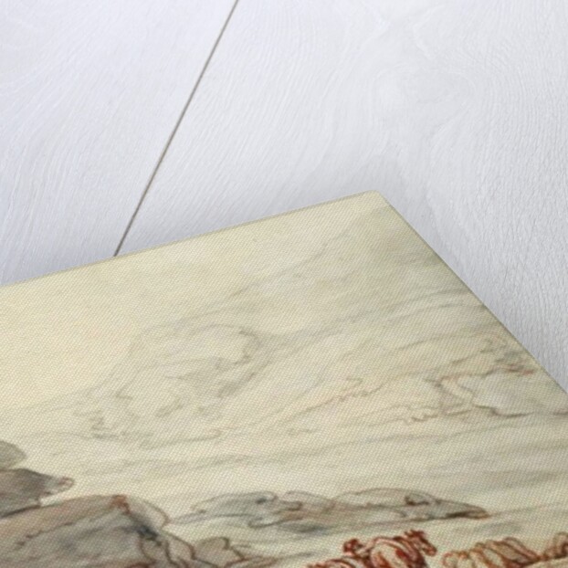 Rocky scene on the North Coast, Cornwall by Thomas Rowlandson