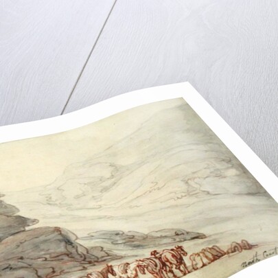 Rocky scene on the North Coast, Cornwall by Thomas Rowlandson