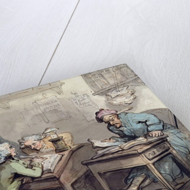 A Merchant's Office, 1789 by Thomas Rowlandson