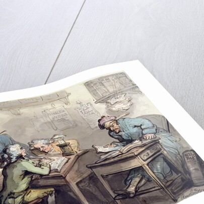 A Merchant's Office, 1789 by Thomas Rowlandson
