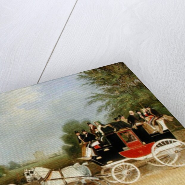 The London-Farringdon Coach Passing Buckland House, Berkshire by James Pollard