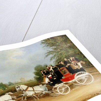 The London-Farringdon Coach Passing Buckland House, Berkshire by James Pollard