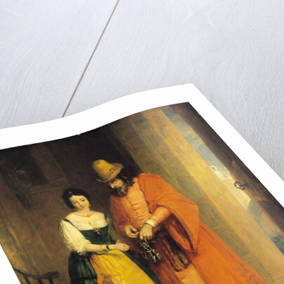 Shylock and Jessica from 'The Merchant of Venice', Act II, Scene ii, 1830 by Gilbert Stuart Newton