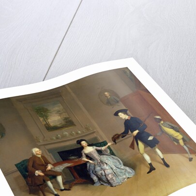 John Orde, with his wife Anne, and his eldest Son, William, of Morpeth, Northumberland, c.1754-56 by Arthur Devis