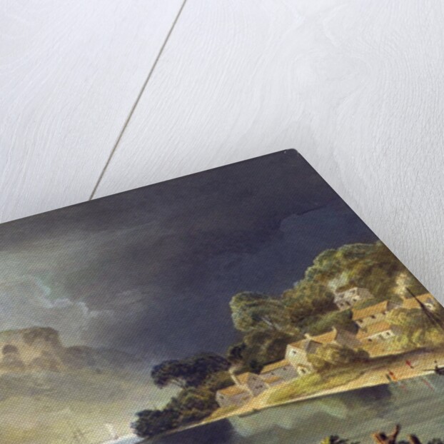 View down the River at the New Weir by A.V. Copley Fielding