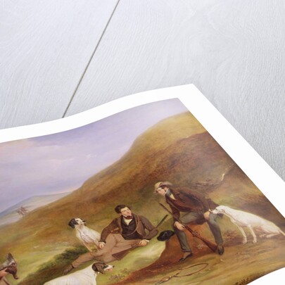 Edward Horner Reynard and his Brother, George, Grouse Shooting with the Keeper, Tully Lamb, at Middlesmoor, Yorkshire, 1836 by John E. Ferneley