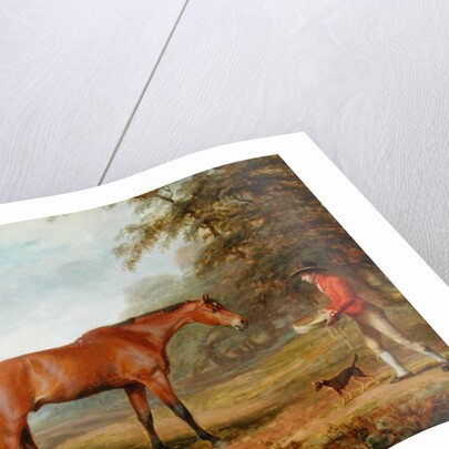 A Bay Horse Approached by a Stable-lad with Food and a Halter, 1789 by George Garrard
