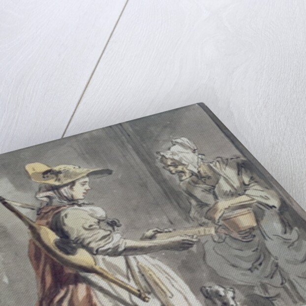 London Cries: A Milkmaid, c.1759 by Paul Sandby