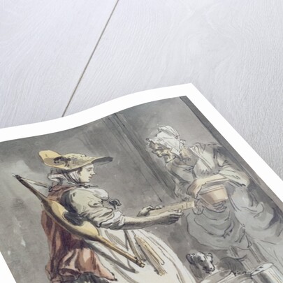 London Cries: A Milkmaid, c.1759 by Paul Sandby