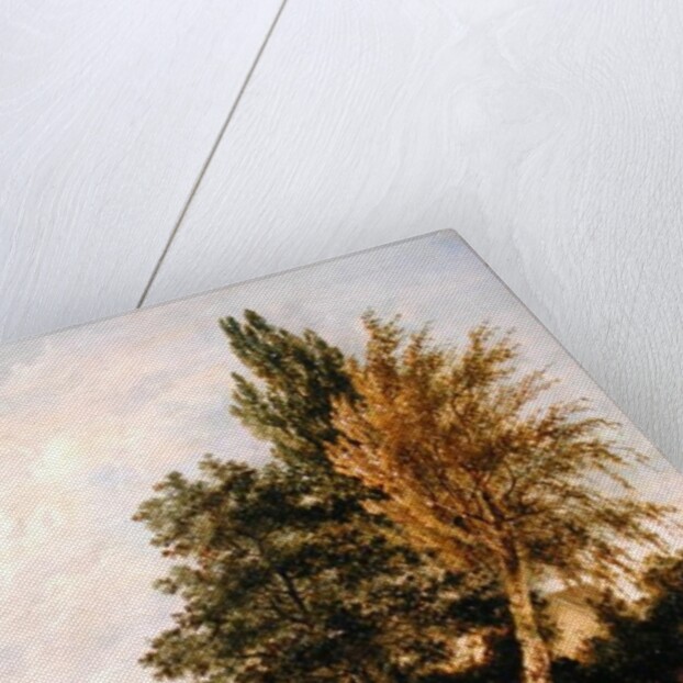 A River Scene with Boys Bathing, c.1817 by John Crome