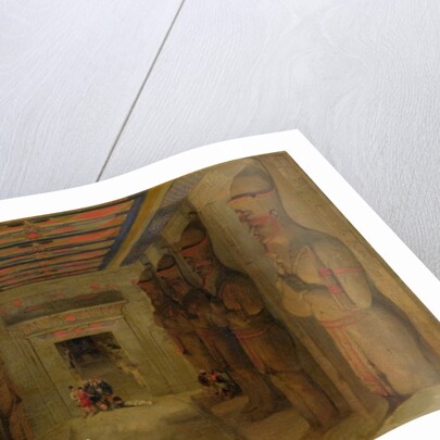 The Hypostyle Hall of the Great Temple at Abu Simbel, Egypt, 1849 by David Roberts