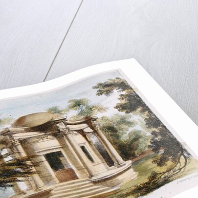 Temple of Victory, Kew Gardens, plate 19 from 'Kew Gardens: A Series of Twenty-Four Drawings on Stone' by George Ernest (after) Papendiek