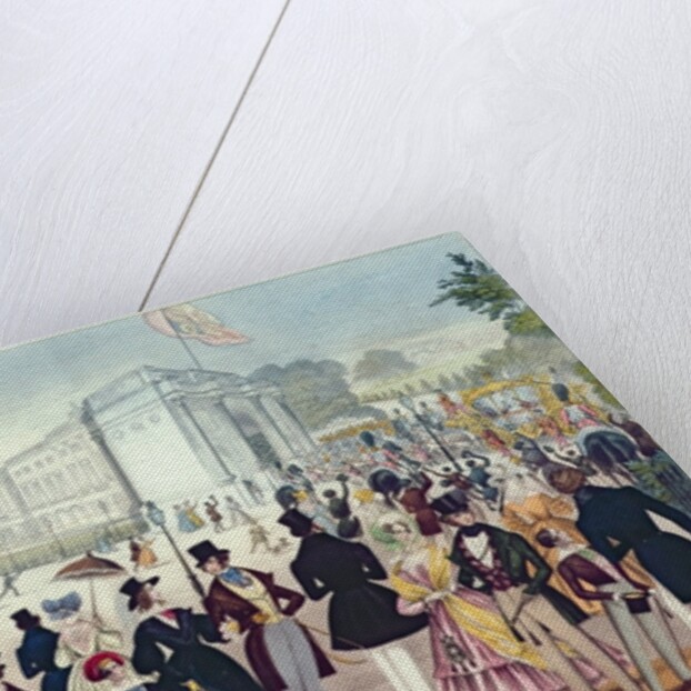 The Queen's Return from the House of Lords, 1839 by English School
