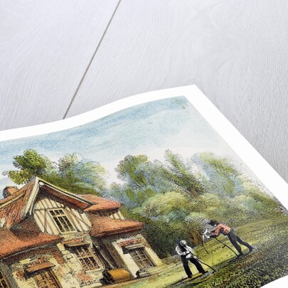 Queen's Cottage, Richmond Gardens by George Ernest (after) Papendiek