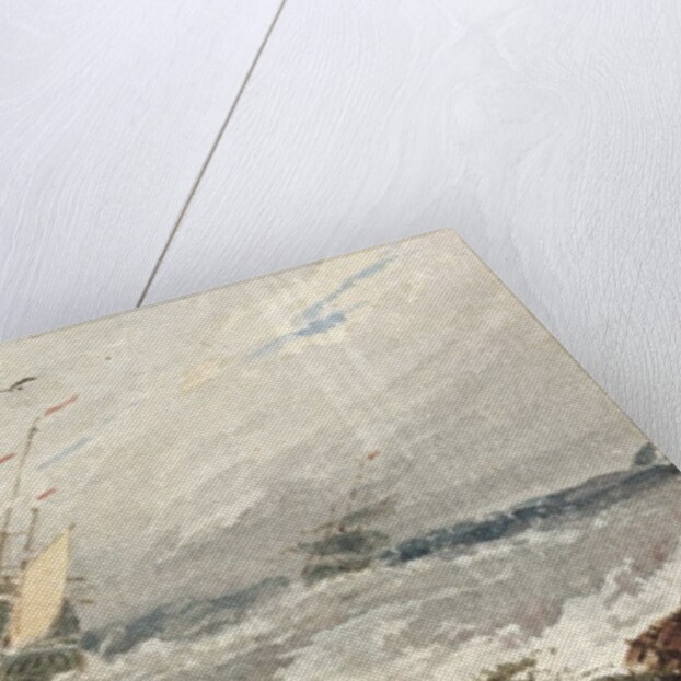 Boats on a Stormy Sea by Francois Louis Thomas Francia