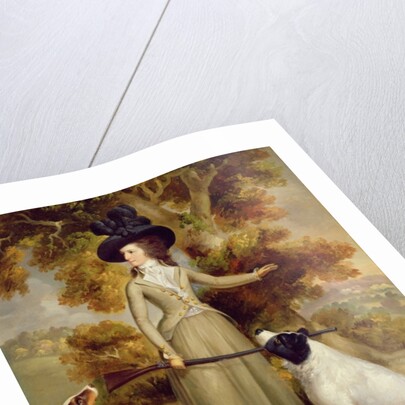 The Countess of Effingham with Gun and Shooting Dogs, 1787 by George Haugh