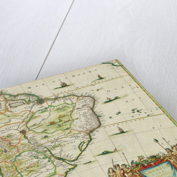 America Pars Meridionalis, page 93 of 'Atlas Minor Sive Geographia Compendiosa, qua Orbis Terrarum' compiled by Nicolaes Visscher 1655 by Joannes Jansson