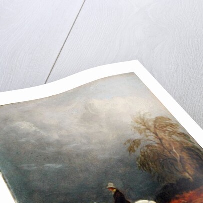 A Traveller and a Shepherd in a Landscape by Edmund Bristow