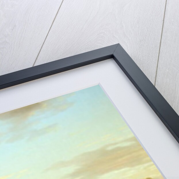 An Imaginary Landscape with a Traveller and Figures Overlooking the Bay of Baiae, 1773 by Thomas Jones