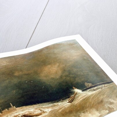 Madras, or Fort St. George, in the Bay of Bengal - A Squall Passing Off, 1833 by William Daniell